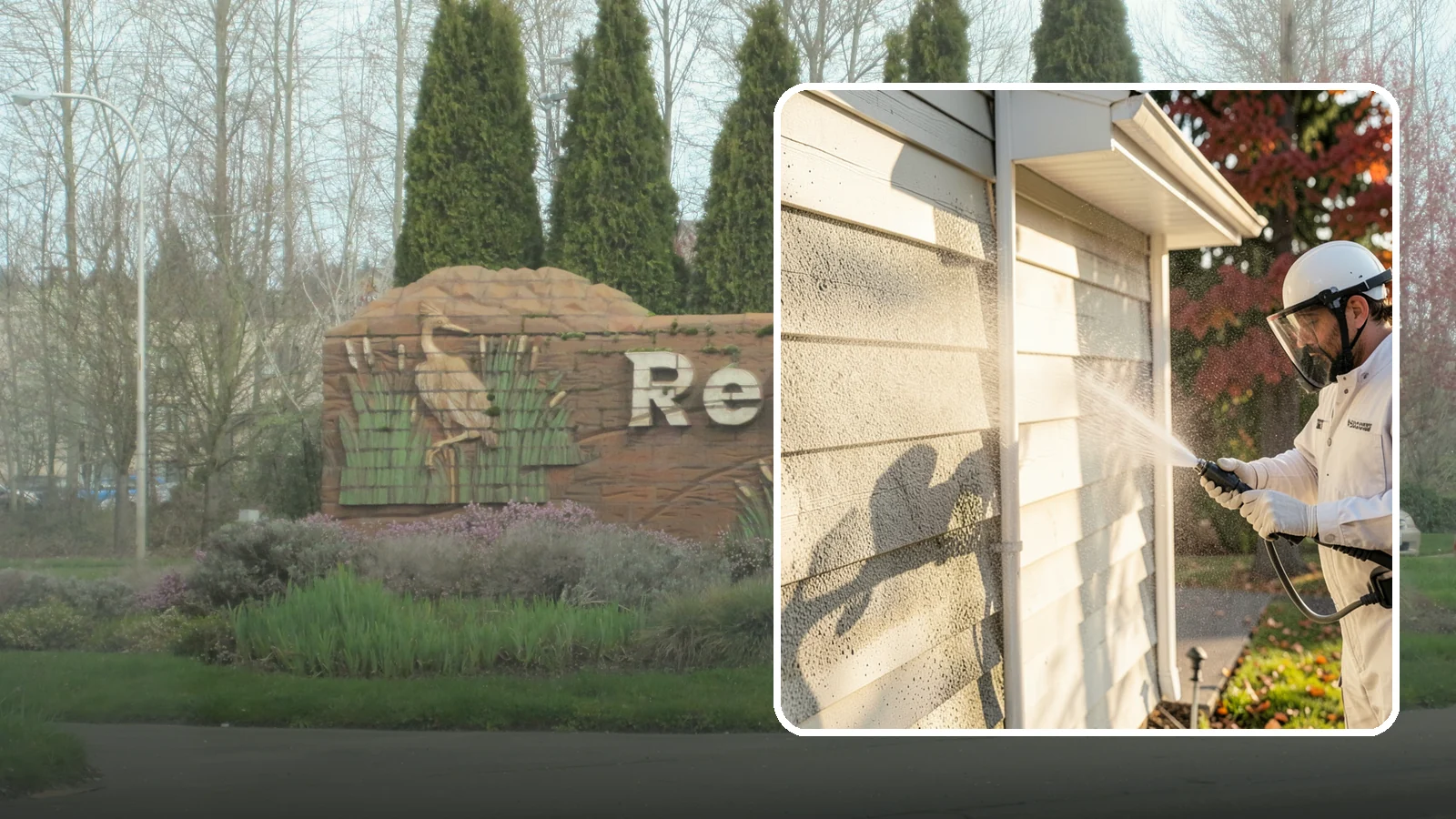 Mildew Removal in Renton, King County, WA - Soft-wash mildew removal that clears the powdery gray and black film from siding, trim, and outdoor surfaces.