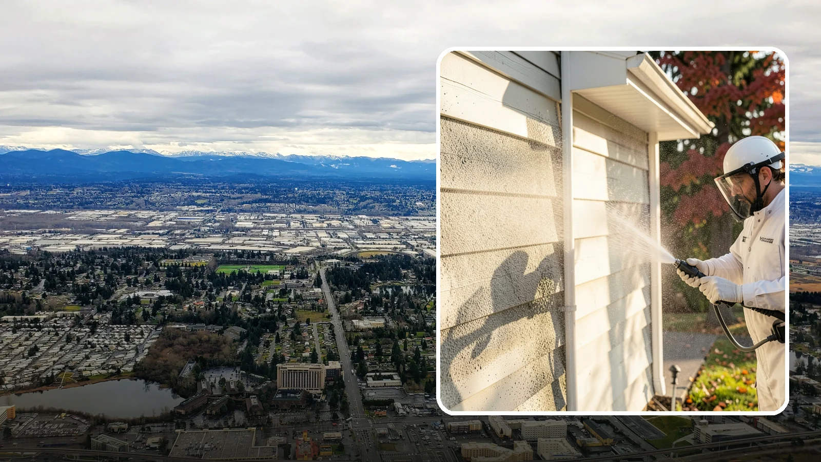 Mildew Removal in SeaTac, King County, WA - Soft-wash mildew removal that clears the powdery gray and black film from siding, trim, and outdoor surfaces.