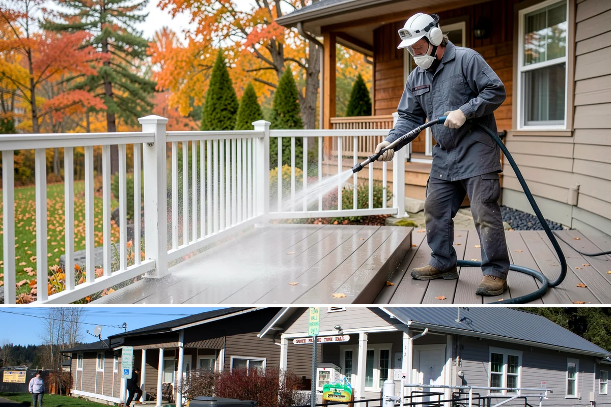 Mildew Removal in South Prairie, Pierce County, WA - Treat mildew in late spring once temperatures rise, clearing the buildup that accumulates through the wet winter.