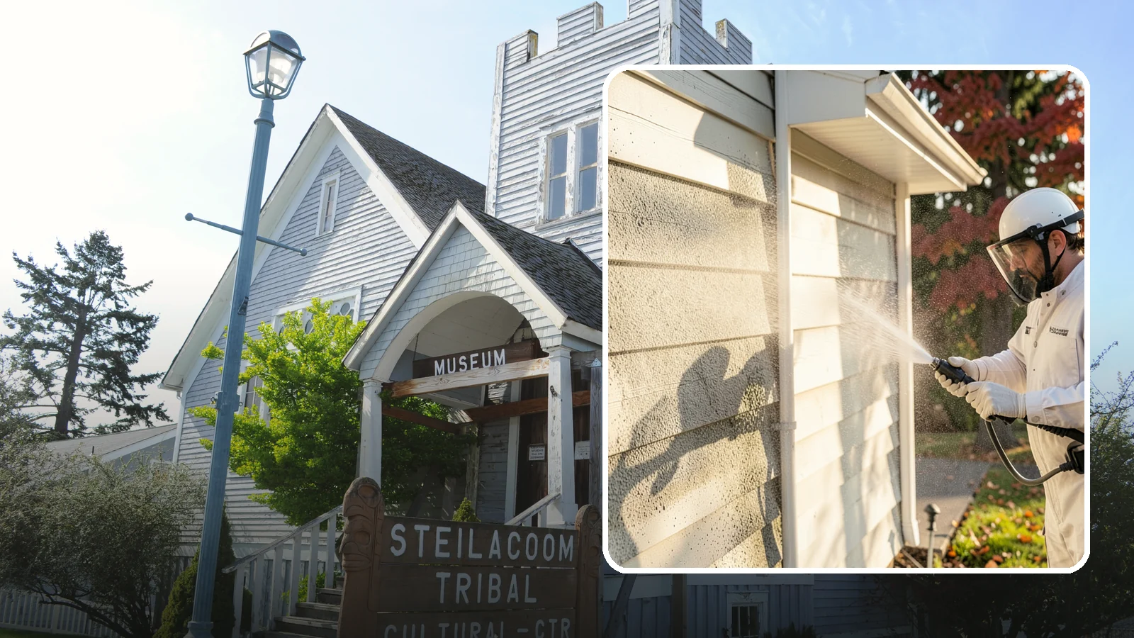 Mildew Removal in Steilacoom, Pierce County, WA - Soft-wash mildew removal that clears the powdery gray and black film from siding, trim, and outdoor surfaces.