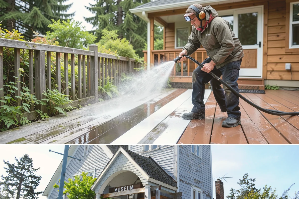 Mildew Removal in Steilacoom, Pierce County, WA - Treat mildew in late spring once temperatures rise, clearing the buildup that accumulates through the wet winter.