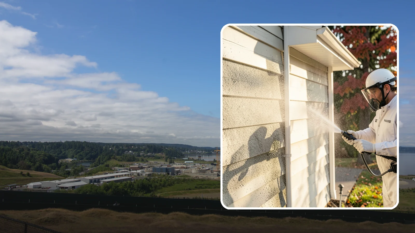 Mildew Removal in University Place, Pierce County, WA - Soft-wash mildew removal that clears the powdery gray and black film from siding, trim, and outdoor surfaces.