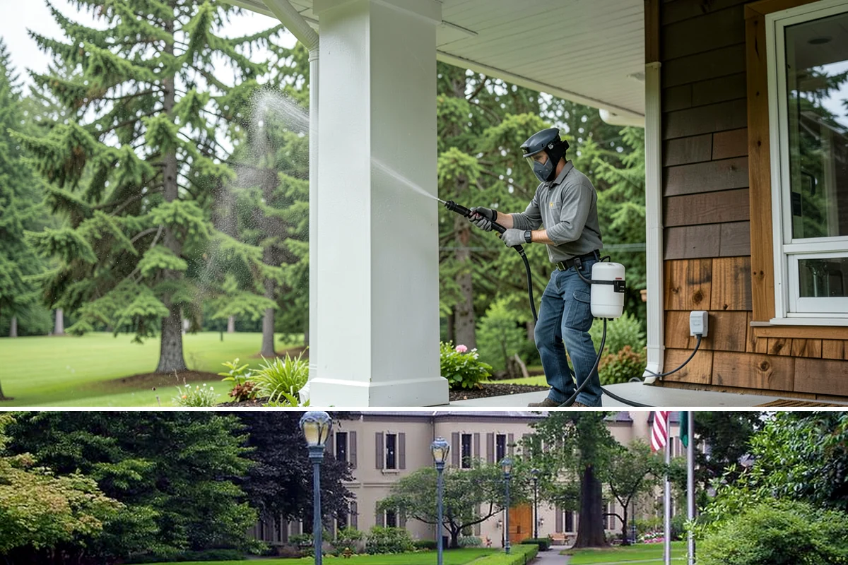 Mildew Removal in Woodinville, King County, WA - Treat mildew in late spring once temperatures rise, clearing the buildup that accumulates through the wet winter.