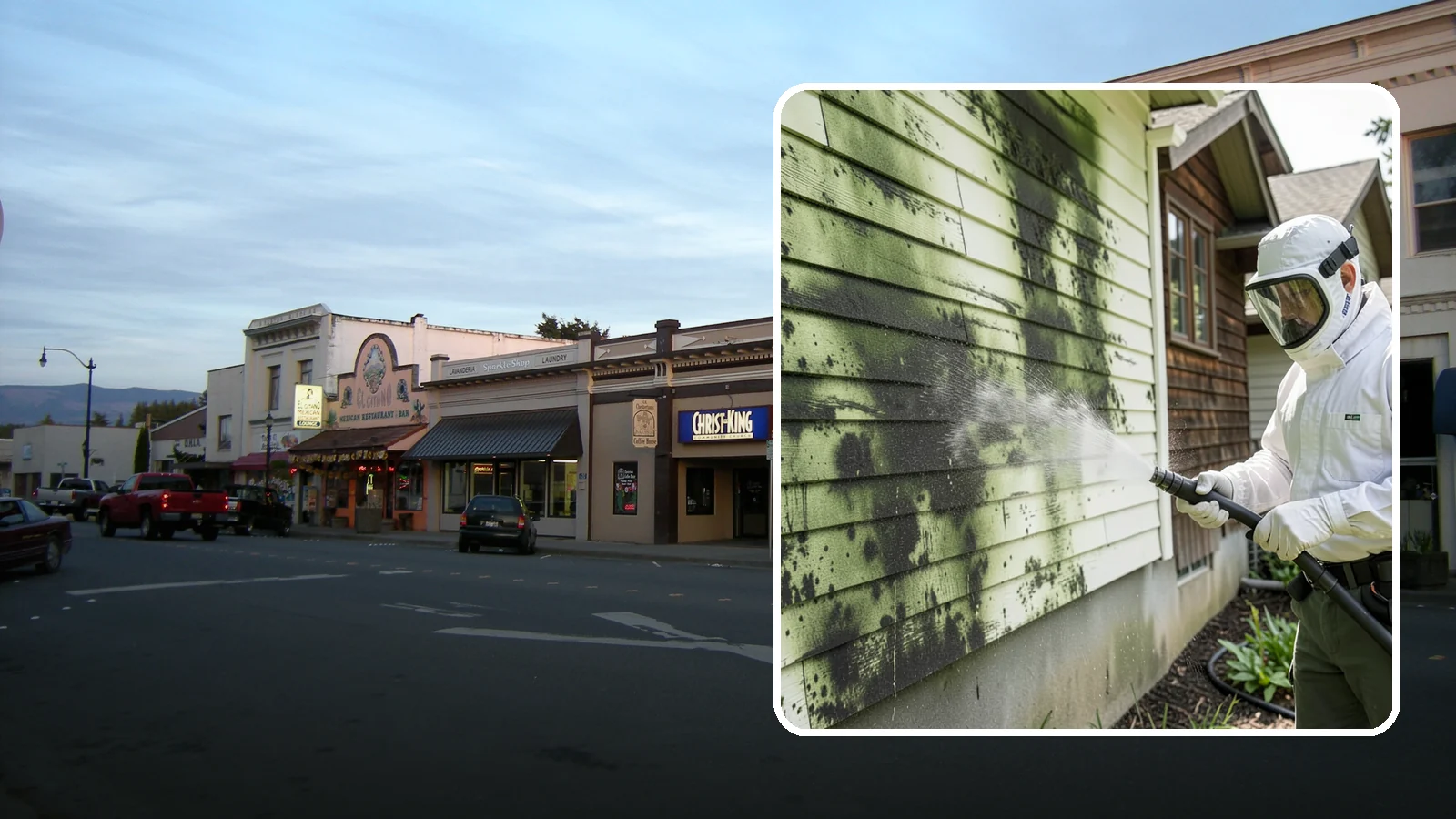 Mold Removal in Burlington, Skagit County, WA - Targeted soft-wash mold treatment that kills and removes green and black mold from siding, roofs, and hardscapes.