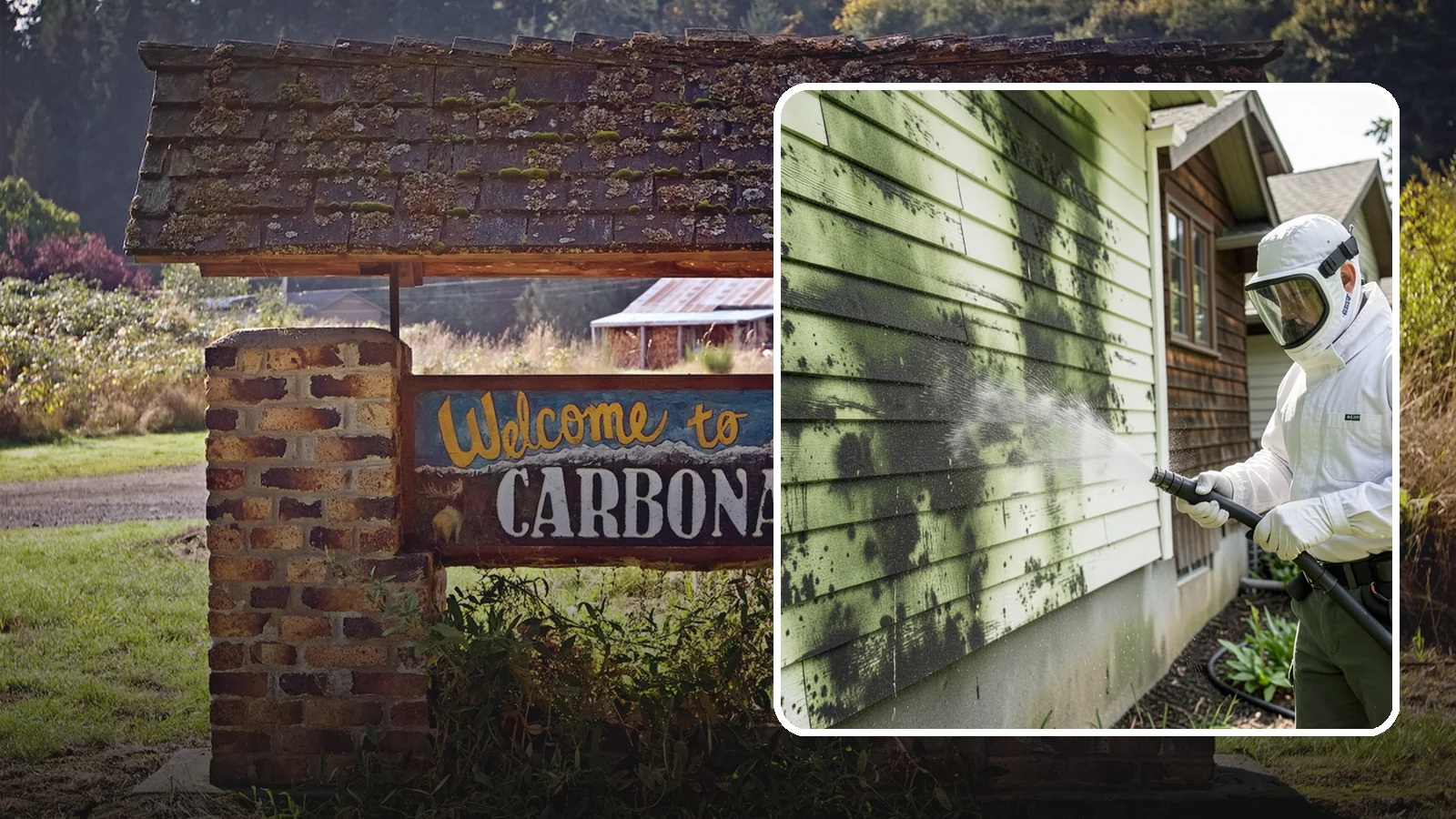 Mold Removal in Carbonado, Pierce County, WA - Targeted soft-wash mold treatment that kills and removes green and black mold from siding, roofs, and hardscapes.