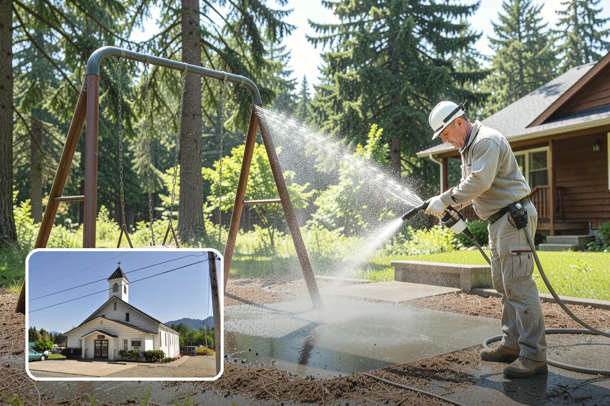 Mold Removal in Concrete, Skagit County, WA - Kills mold at the root rather than only rinsing the surface
