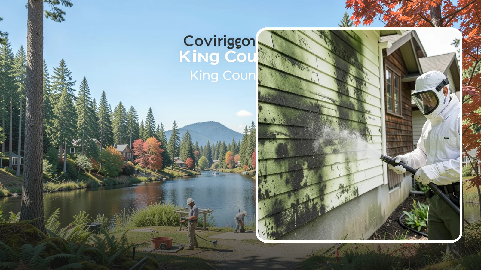 Mold Removal in Covington, King County, WA - Targeted soft-wash mold treatment that kills and removes green and black mold from siding, roofs, and hardscapes.