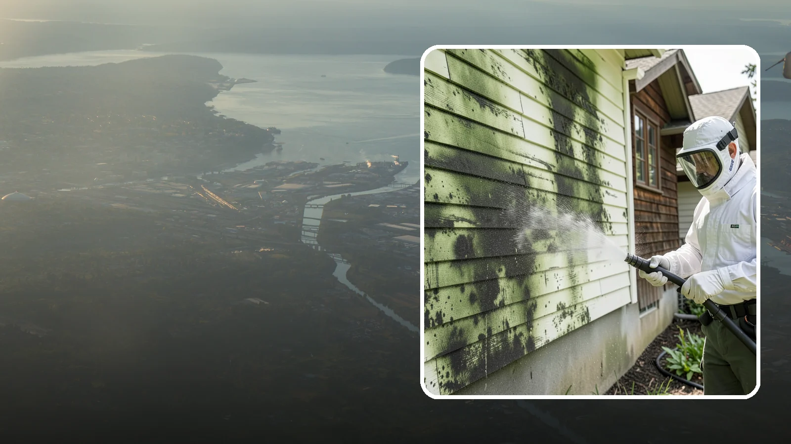 Mold Removal in Fife, Pierce County, WA - Targeted soft-wash mold treatment that kills and removes green and black mold from siding, roofs, and hardscapes.
