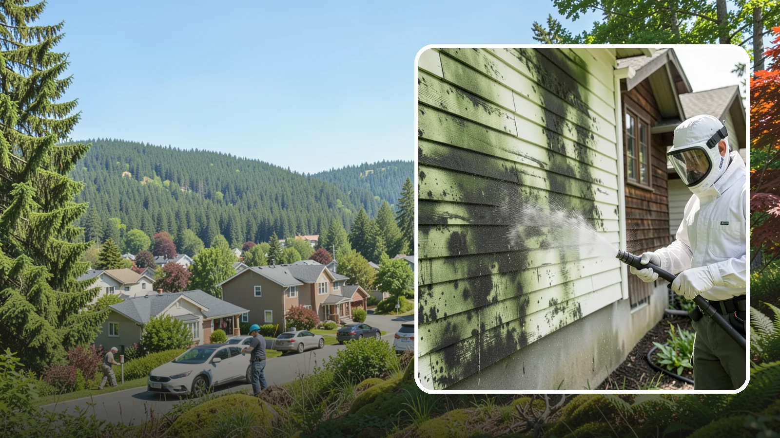 Mold Removal in Index, Snohomish County, WA - Targeted soft-wash mold treatment that kills and removes green and black mold from siding, roofs, and hardscapes.
