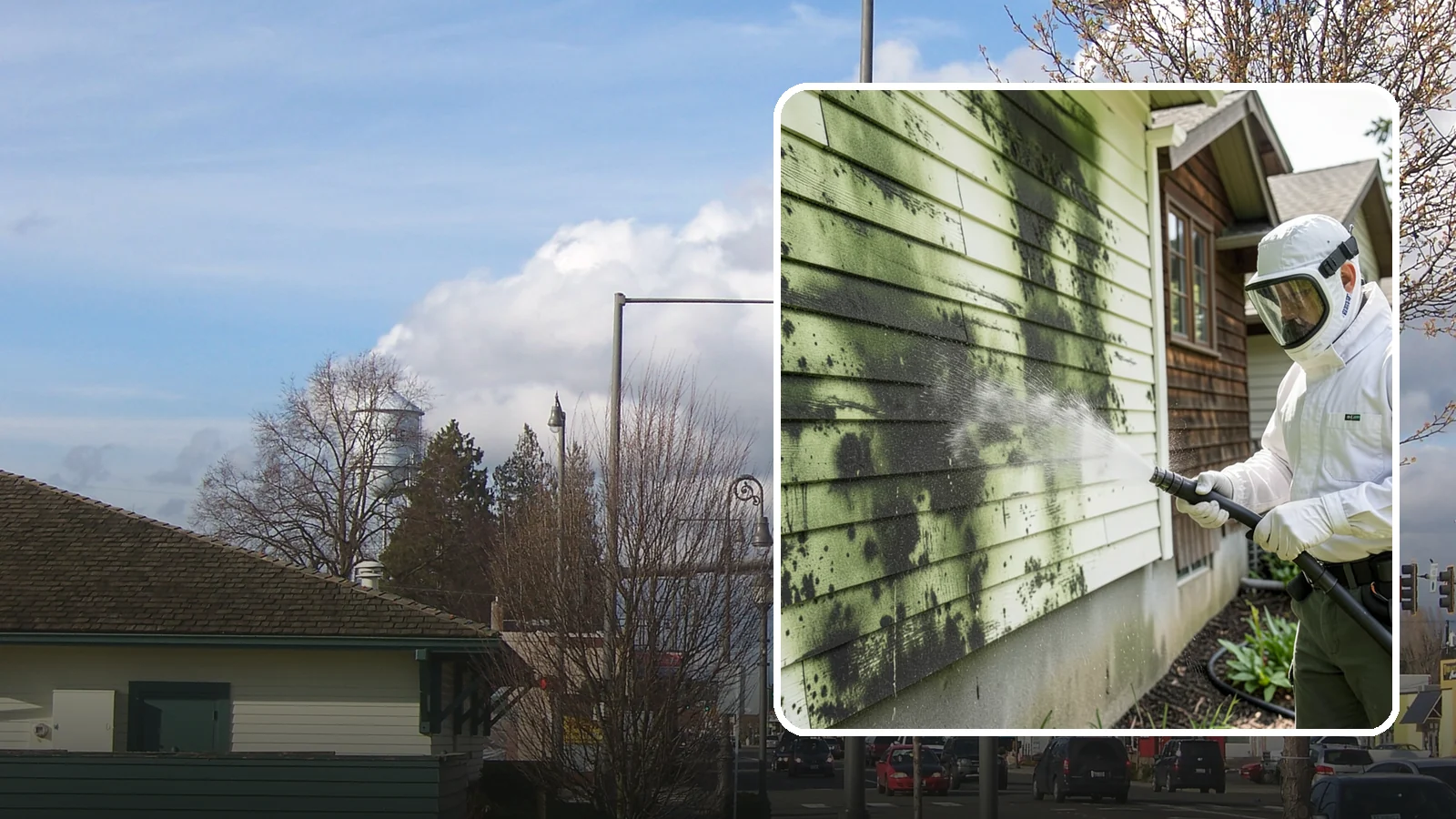 Mold Removal in Marysville, Snohomish County, WA - Targeted soft-wash mold treatment that kills and removes green and black mold from siding, roofs, and hardscapes.