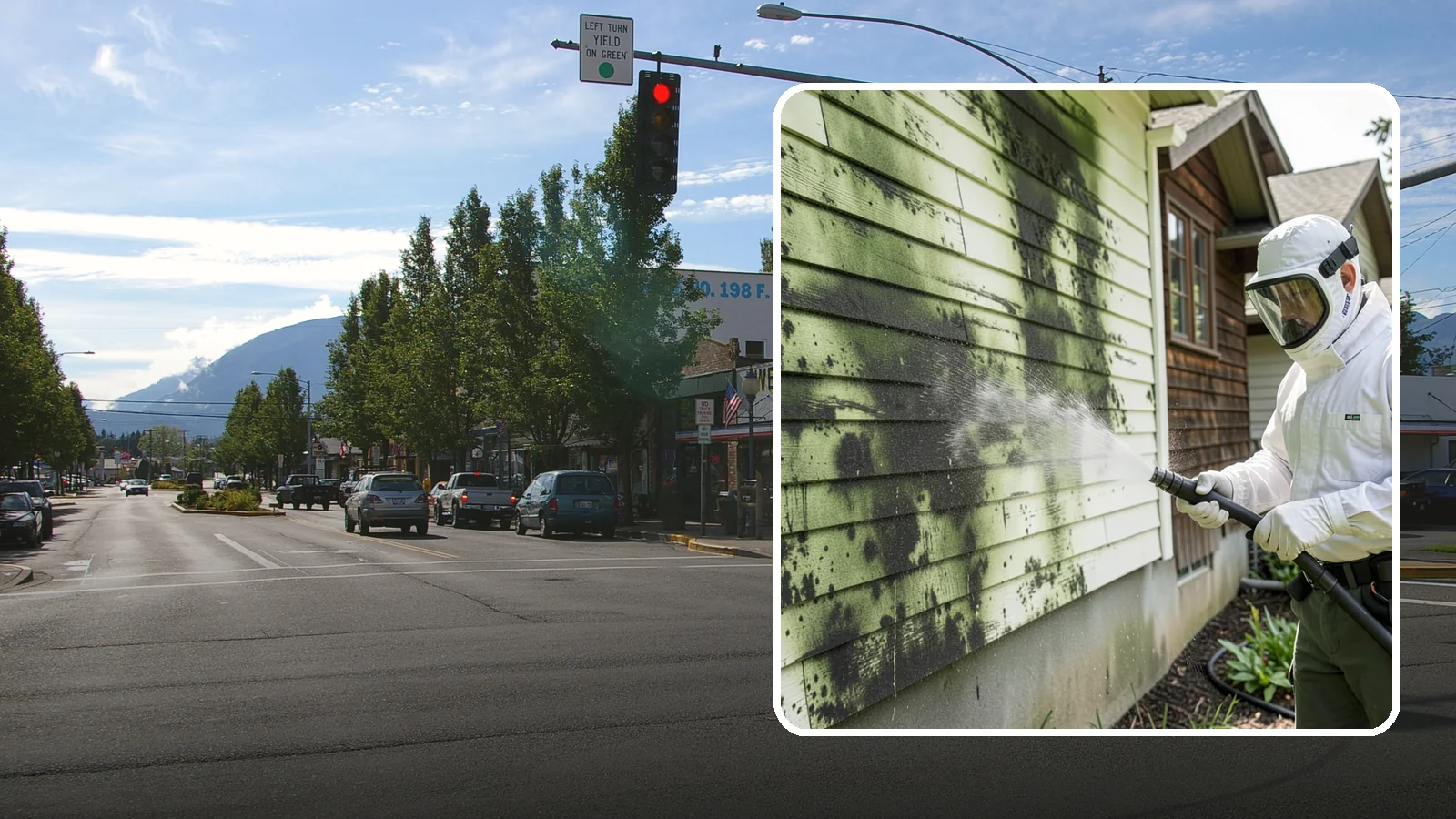Mold Removal in North Bend, King County, WA - Targeted soft-wash mold treatment that kills and removes green and black mold from siding, roofs, and hardscapes.