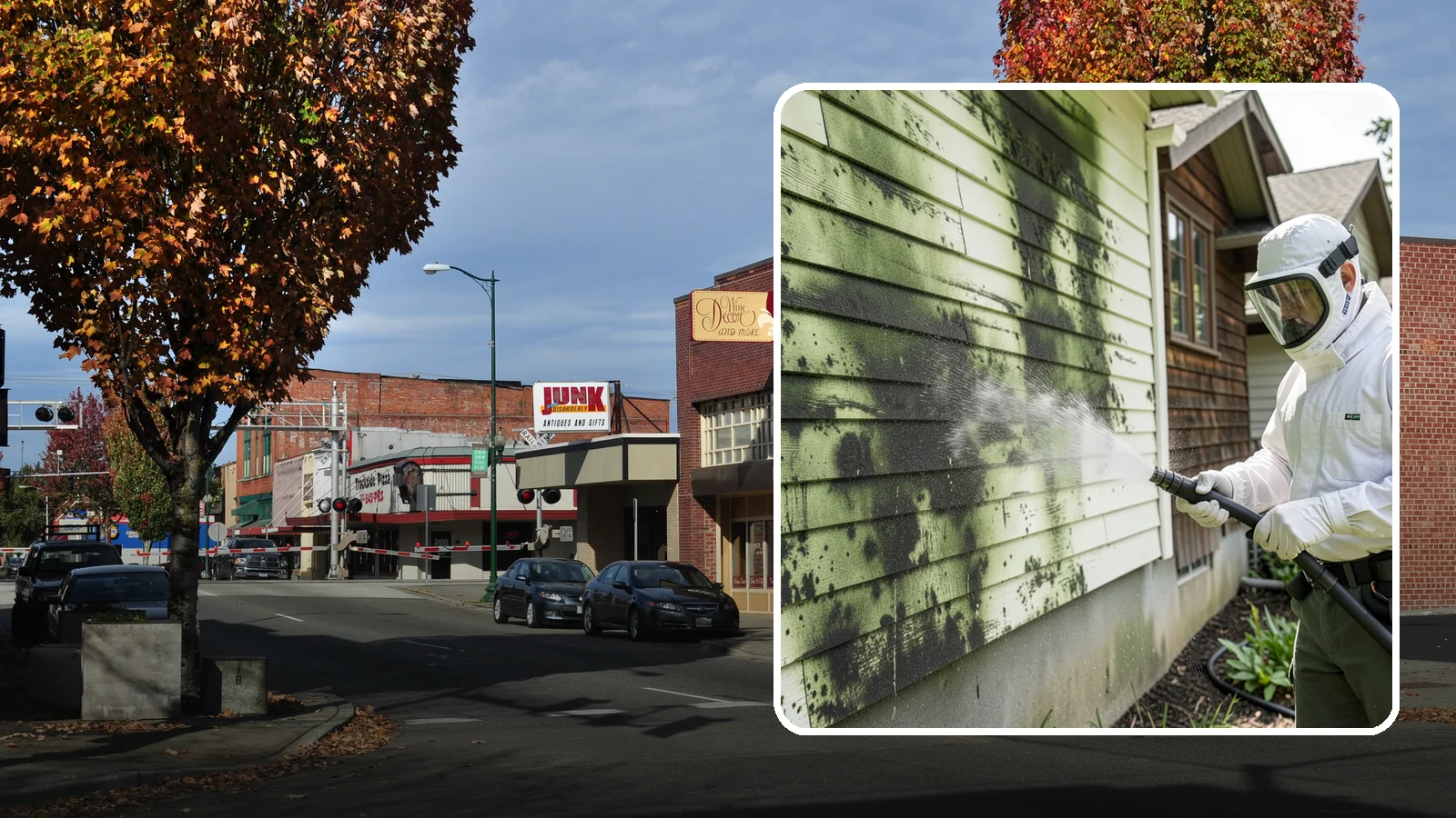 Mold Removal in Puyallup, Pierce County, WA - Targeted soft-wash mold treatment that kills and removes green and black mold from siding, roofs, and hardscapes.