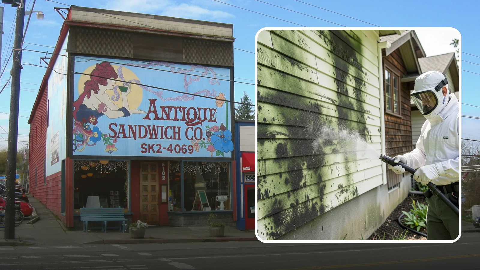 Mold Removal in Ruston, Pierce County, WA - Targeted soft-wash mold treatment that kills and removes green and black mold from siding, roofs, and hardscapes.