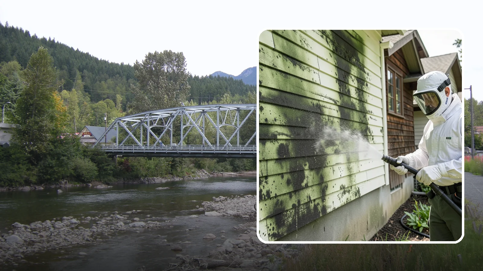 Mold Removal in Skykomish, King County, WA - Targeted soft-wash mold treatment that kills and removes green and black mold from siding, roofs, and hardscapes.