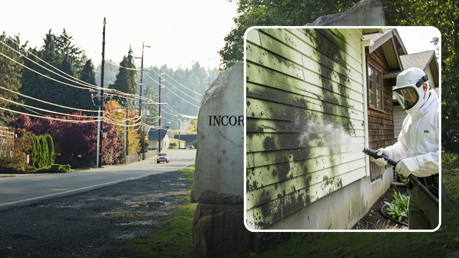 Mold Removal in Wilkeson, Pierce County, WA - Targeted soft-wash mold treatment that kills and removes green and black mold from siding, roofs, and hardscapes.