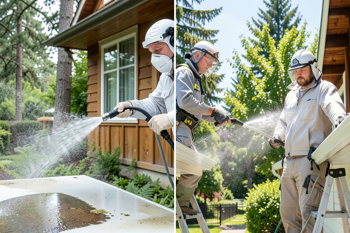 Mortar Haze Removal in Arlington, Snohomish County, WA - Dampen the masonry to protect the joints