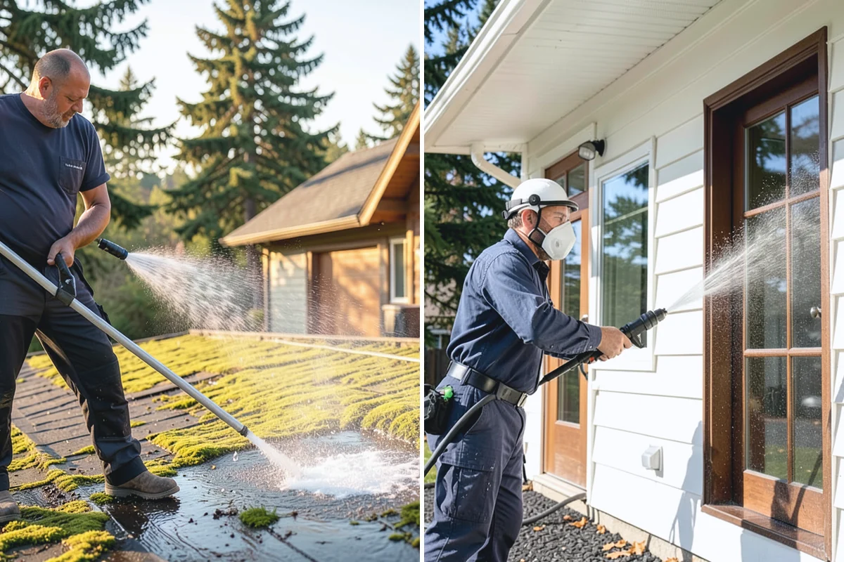 Mortar Haze Removal in Auburn, King County, WA - Dampen the masonry to protect the joints
