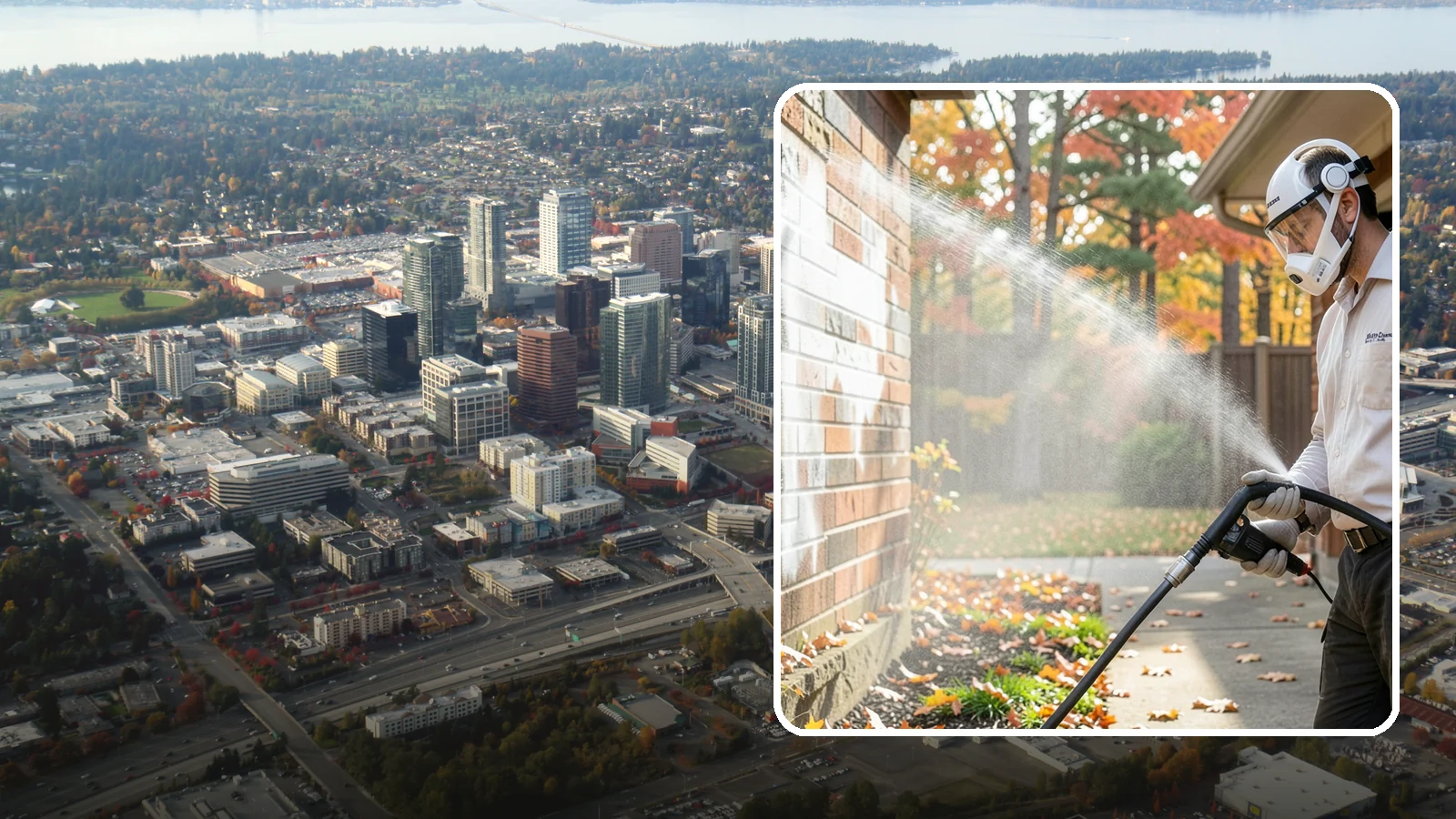 Mortar Haze Removal in Bellevue, King County, WA - Remove the cloudy mortar haze left on brick and stone after masonry work with targeted cleaning chemistry.