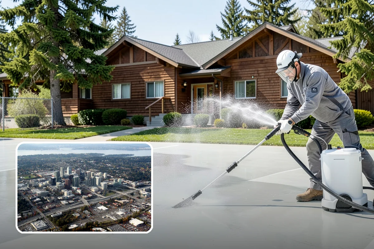 Mortar Haze Removal in Bellevue, King County, WA - Clears cement-based haze that dulls new masonry