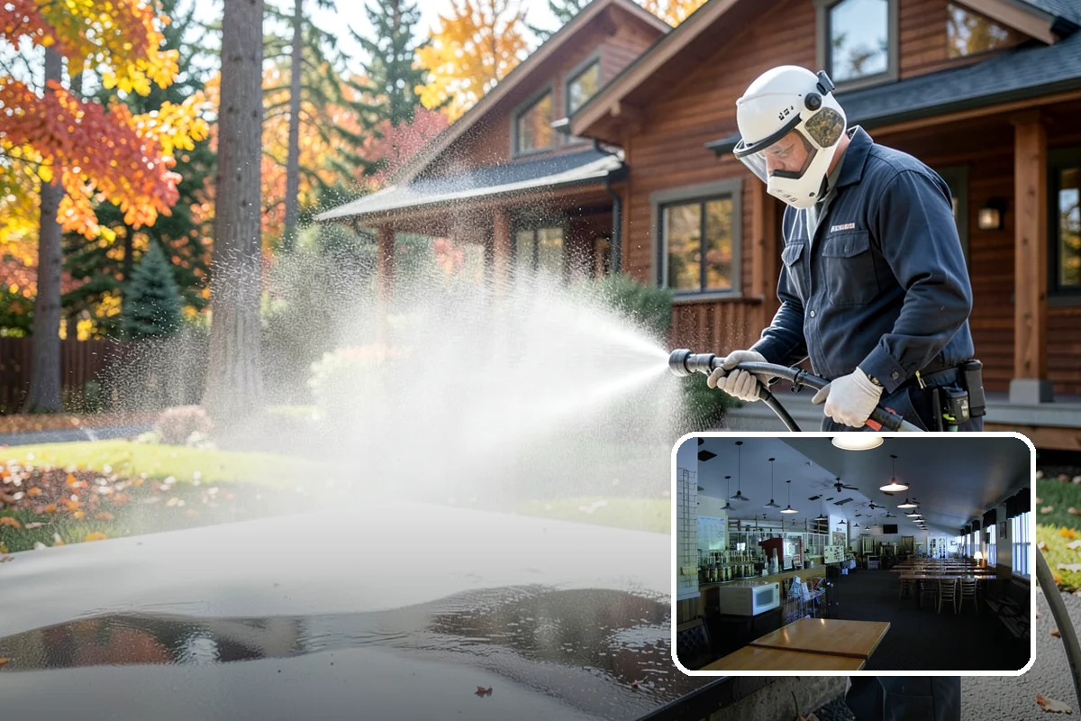 Mortar Haze Removal in Black Diamond, King County, WA - Clears cement-based haze that dulls new masonry