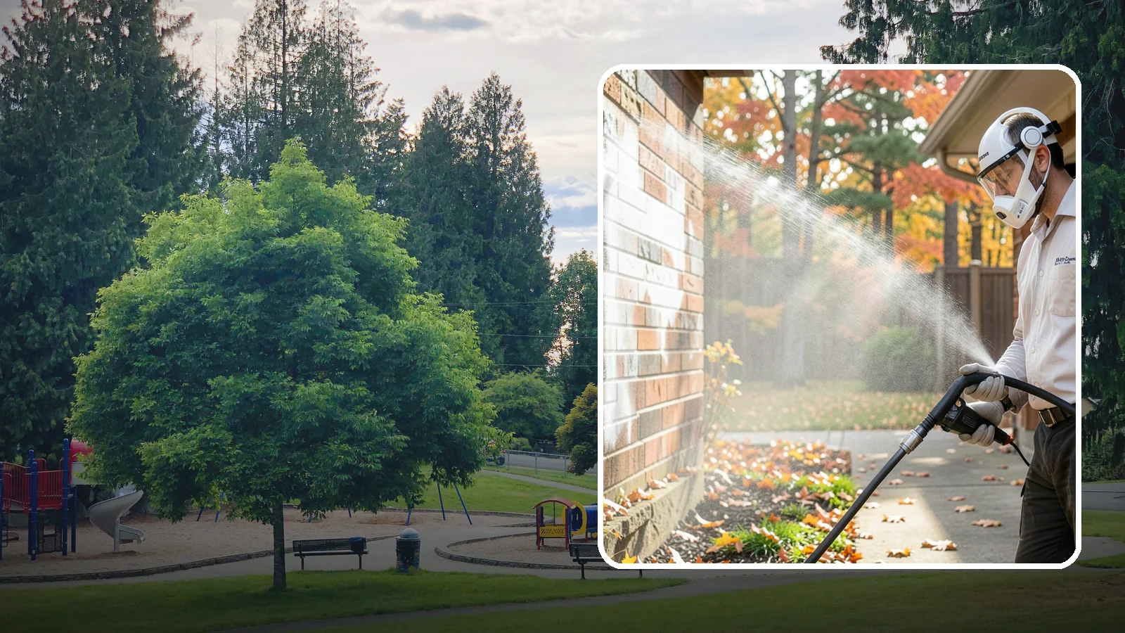 Mortar Haze Removal in Bonney Lake, Pierce County, WA - Remove the cloudy mortar haze left on brick and stone after masonry work with targeted cleaning chemistry.