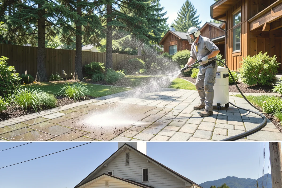 Mortar Haze Removal in Concrete, Skagit County, WA - This service follows masonry work whenever it is completed, though warmer, dry conditions help the cleaner react and rinse most...