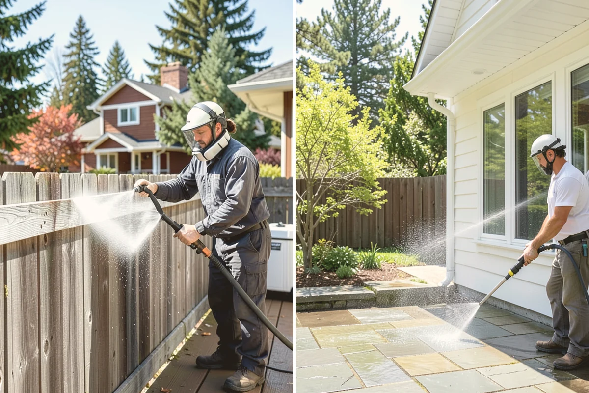 Mortar Haze Removal in Eatonville, Pierce County, WA - Dampen the masonry to protect the joints