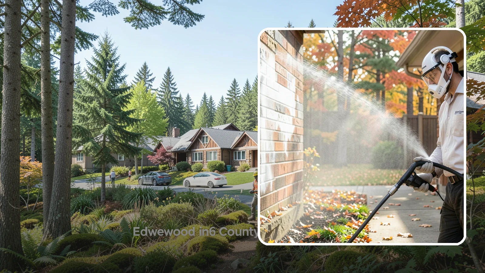 Mortar Haze Removal in Edgewood, Pierce County, WA - Remove the cloudy mortar haze left on brick and stone after masonry work with targeted cleaning chemistry.