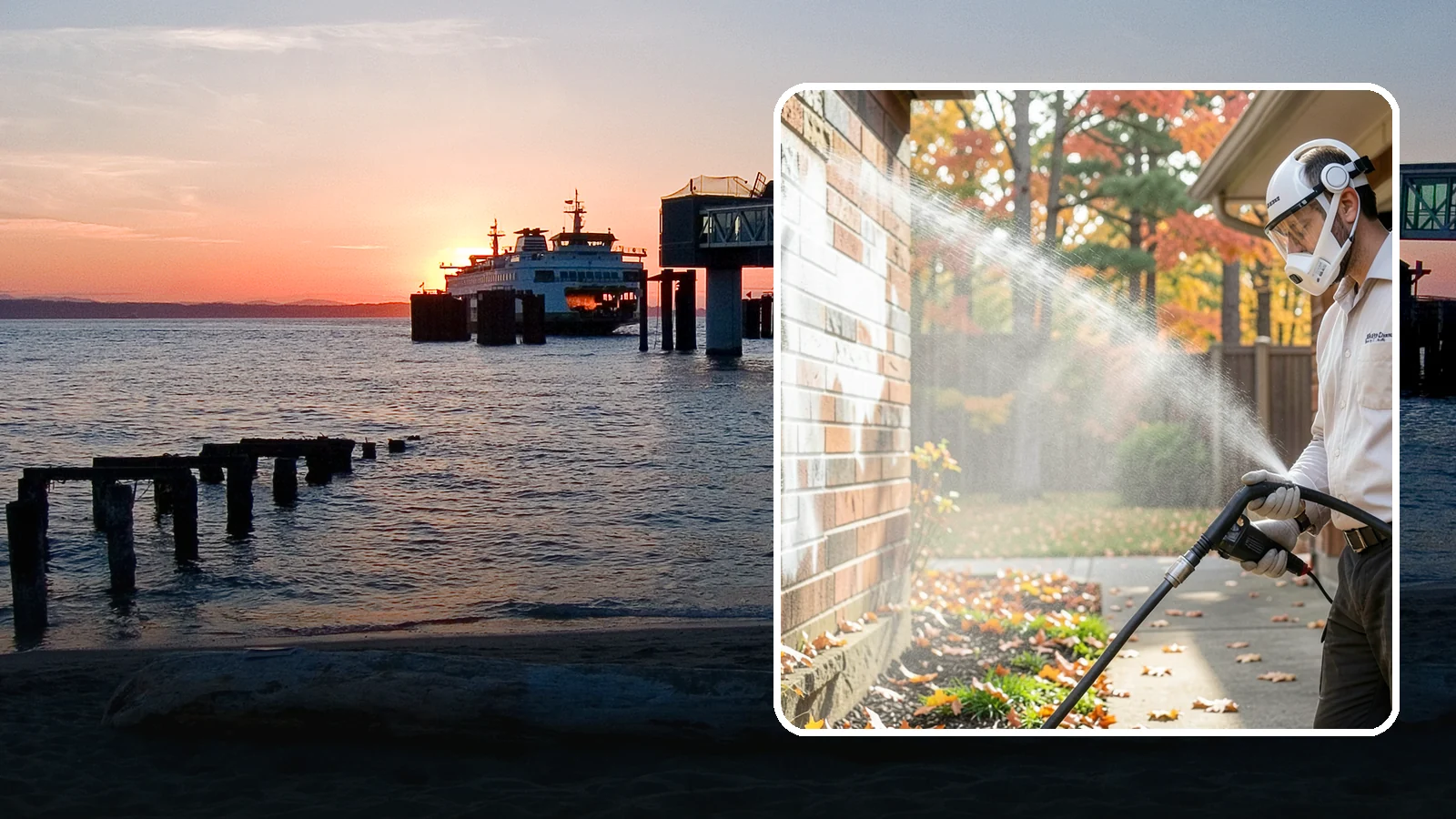 Mortar Haze Removal in Edmonds, Snohomish County, WA - Remove the cloudy mortar haze left on brick and stone after masonry work with targeted cleaning chemistry.
