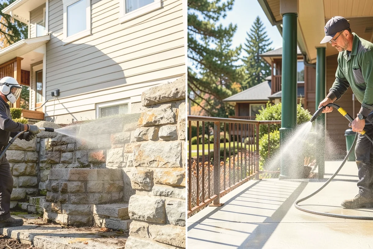 Mortar Haze Removal in Edmonds, Snohomish County, WA - Dampen the masonry to protect the joints