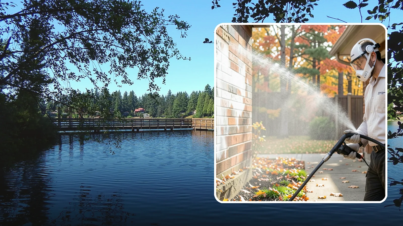 Mortar Haze Removal in Federal Way, King County, WA - Remove the cloudy mortar haze left on brick and stone after masonry work with targeted cleaning chemistry.