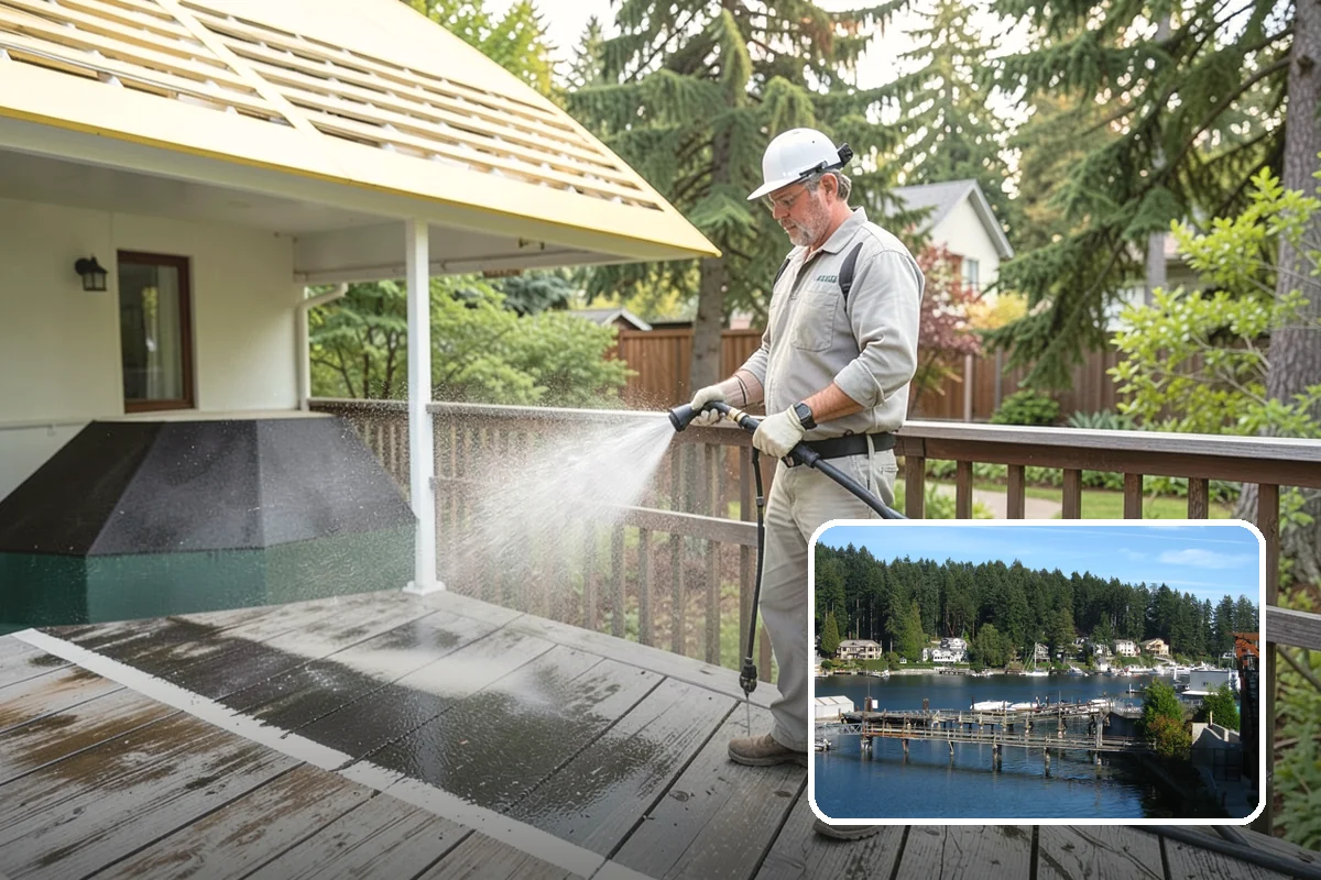 Mortar Haze Removal in Gig Harbor, Pierce County, WA - Clears cement-based haze that dulls new masonry