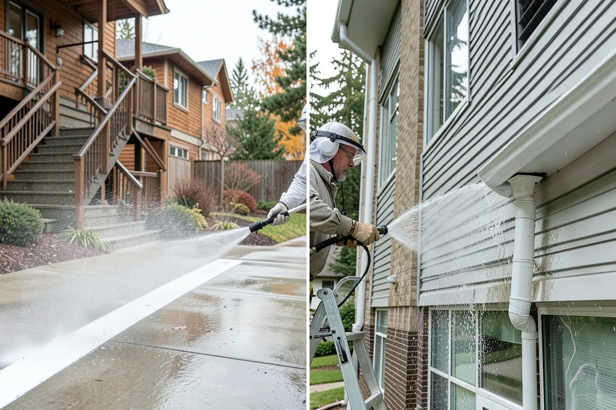 Mortar Haze Removal in Gig Harbor, Pierce County, WA - Dampen the masonry to protect the joints