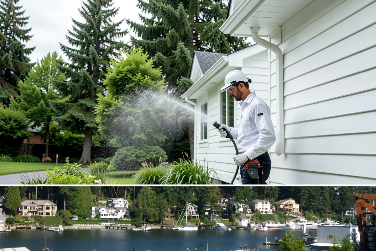 Mortar Haze Removal in Gig Harbor, Pierce County, WA - This service follows masonry work whenever it is completed, though warmer, dry conditions help the cleaner react and rinse most...