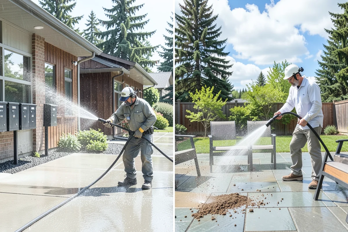 Mortar Haze Removal in Granite Falls, Snohomish County, WA - Dampen the masonry to protect the joints