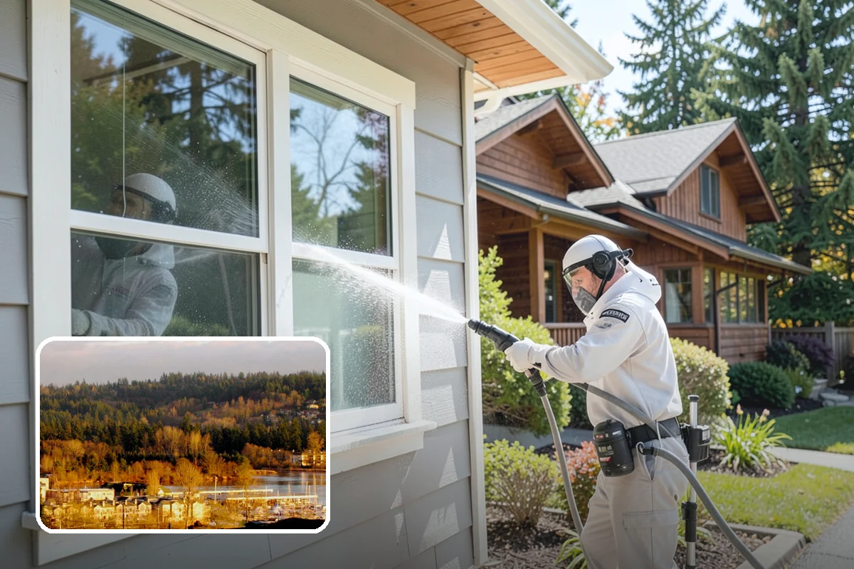 Mortar Haze Removal in Kenmore, King County, WA - Clears cement-based haze that dulls new masonry