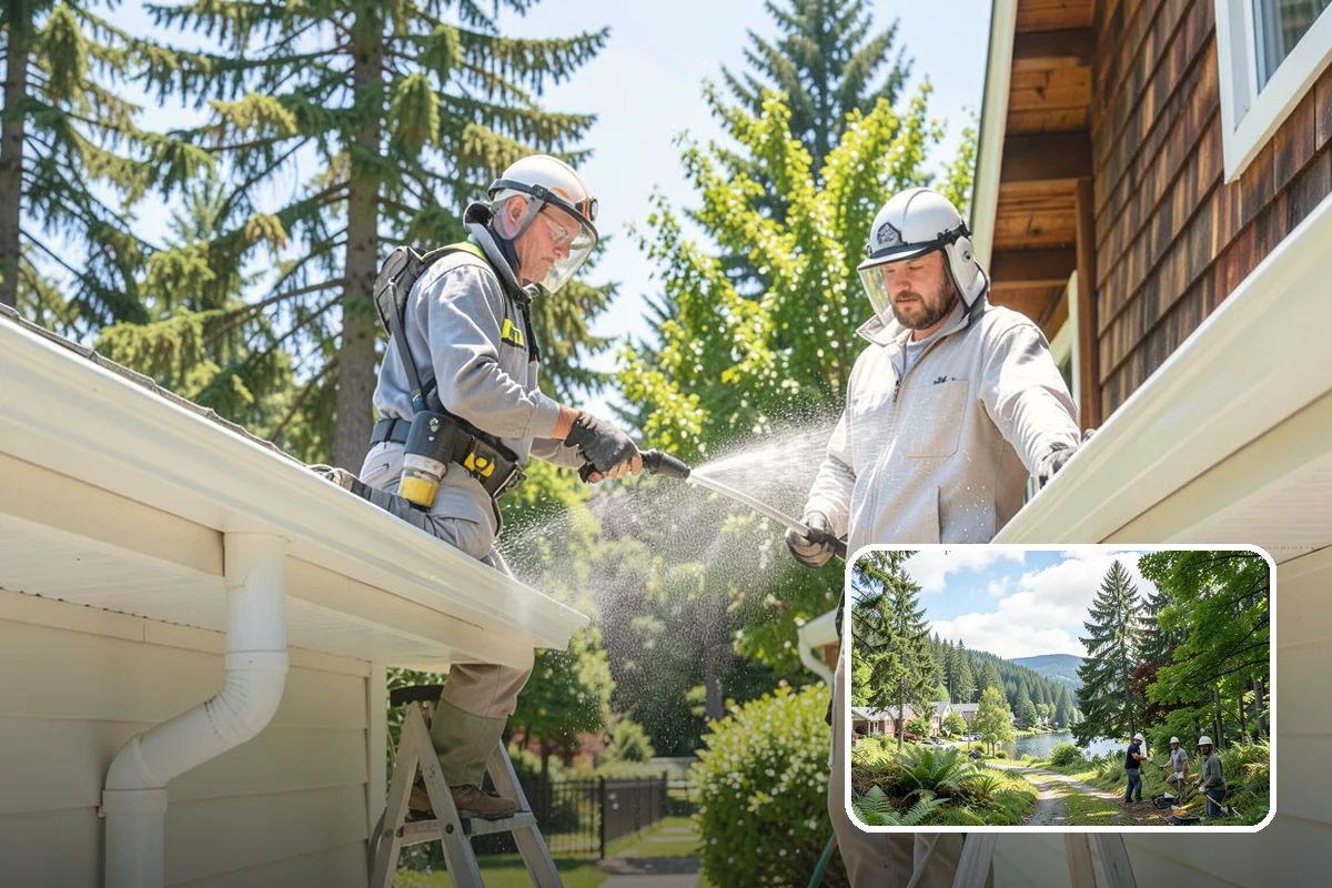 Mortar Haze Removal in Lake Forest Park, King County, WA - Clears cement-based haze that dulls new masonry
