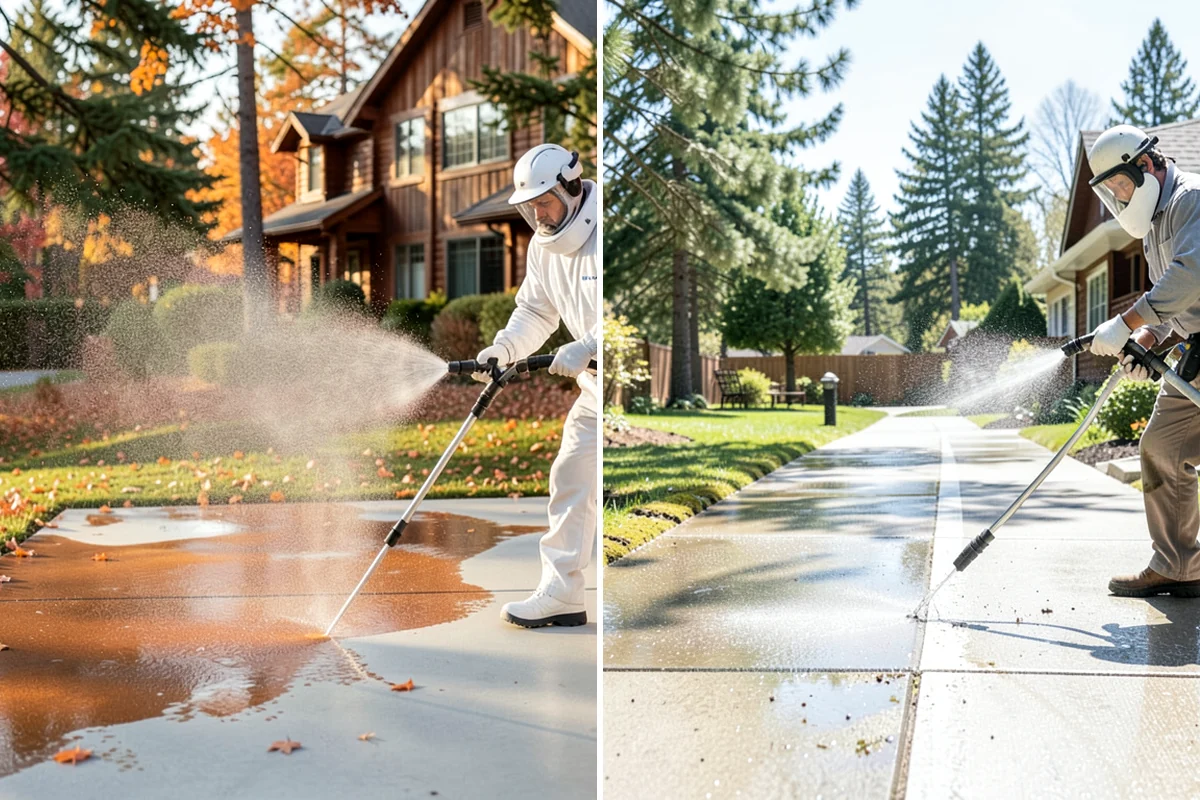 Mortar Haze Removal in Lake Forest Park, King County, WA - Dampen the masonry to protect the joints