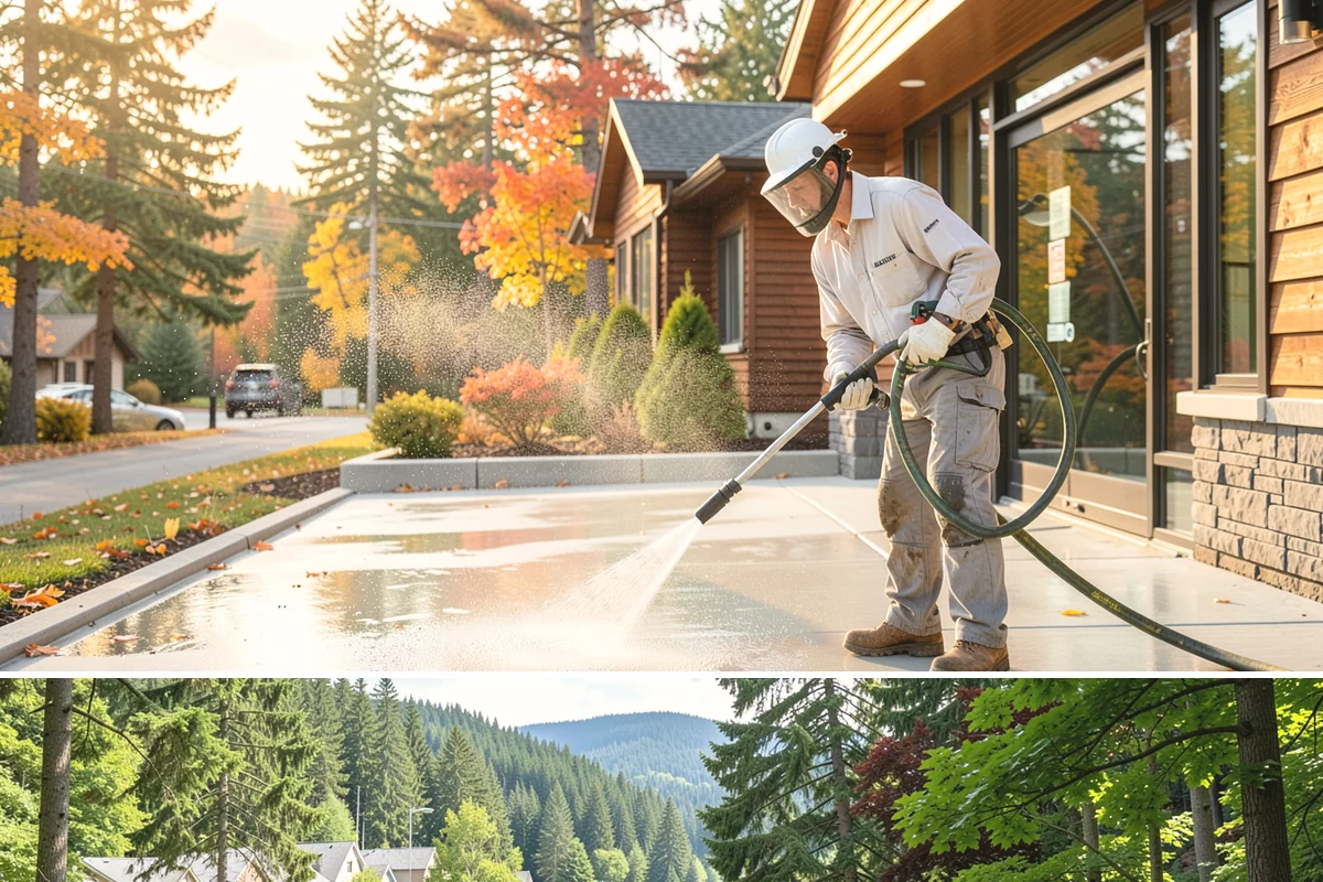 Mortar Haze Removal in Lake Forest Park, King County, WA - This service follows masonry work whenever it is completed, though warmer, dry conditions help the cleaner react and rinse most...
