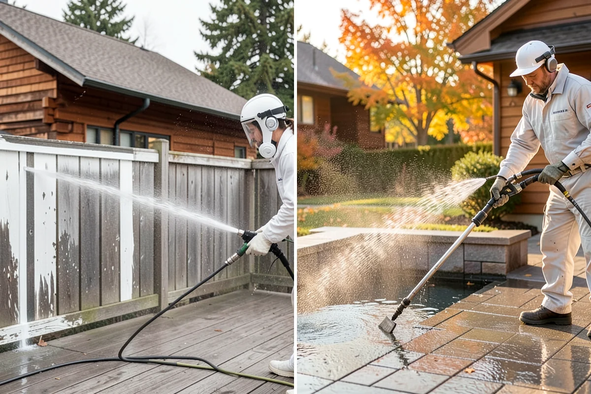 Mortar Haze Removal in Lakewood, Pierce County, WA - Dampen the masonry to protect the joints