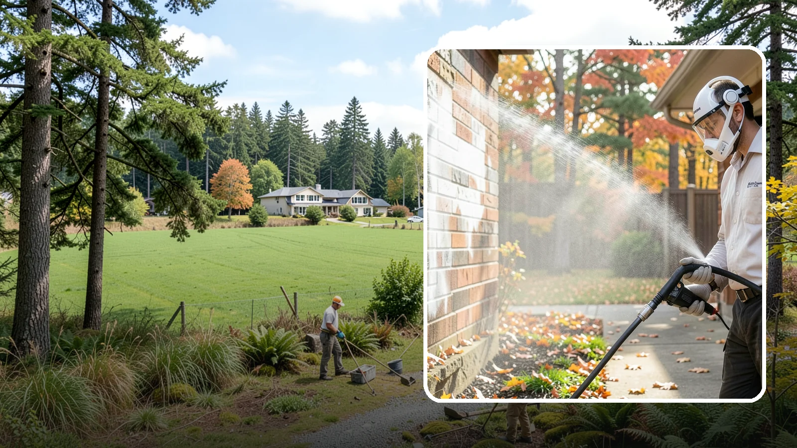Mortar Haze Removal in Lyman, Skagit County, WA - Remove the cloudy mortar haze left on brick and stone after masonry work with targeted cleaning chemistry.