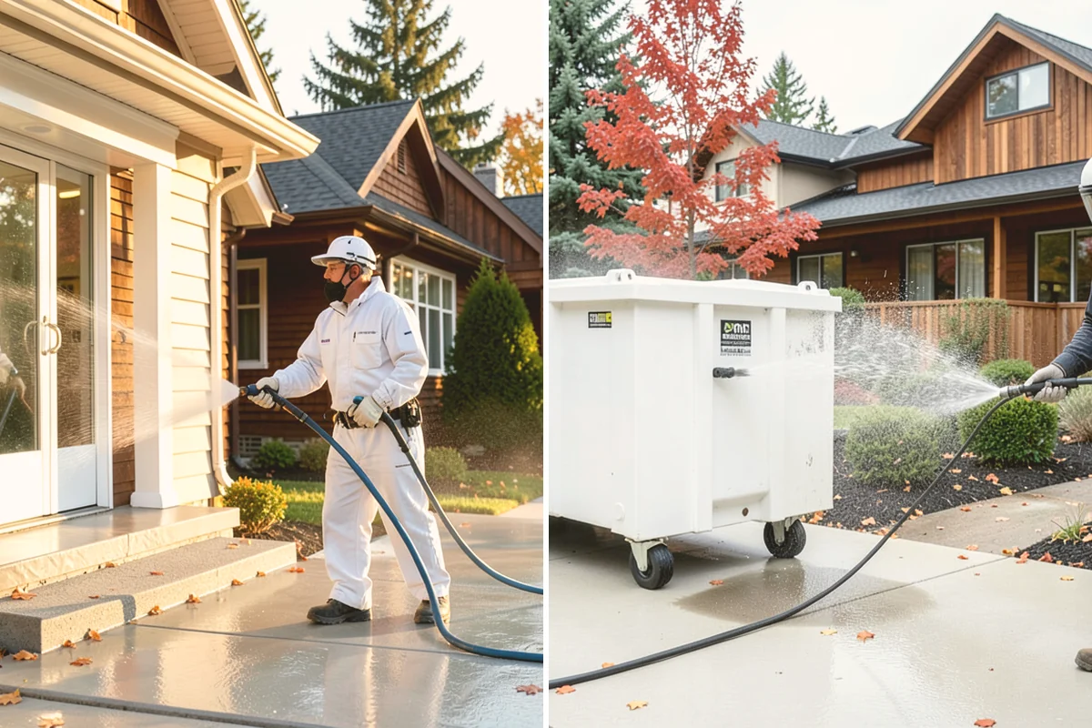 Mortar Haze Removal in Lynnwood, Snohomish County, WA - Dampen the masonry to protect the joints