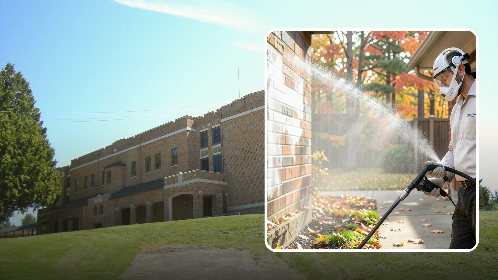 Mortar Haze Removal in Maple Valley, King County, WA - Remove the cloudy mortar haze left on brick and stone after masonry work with targeted cleaning chemistry.