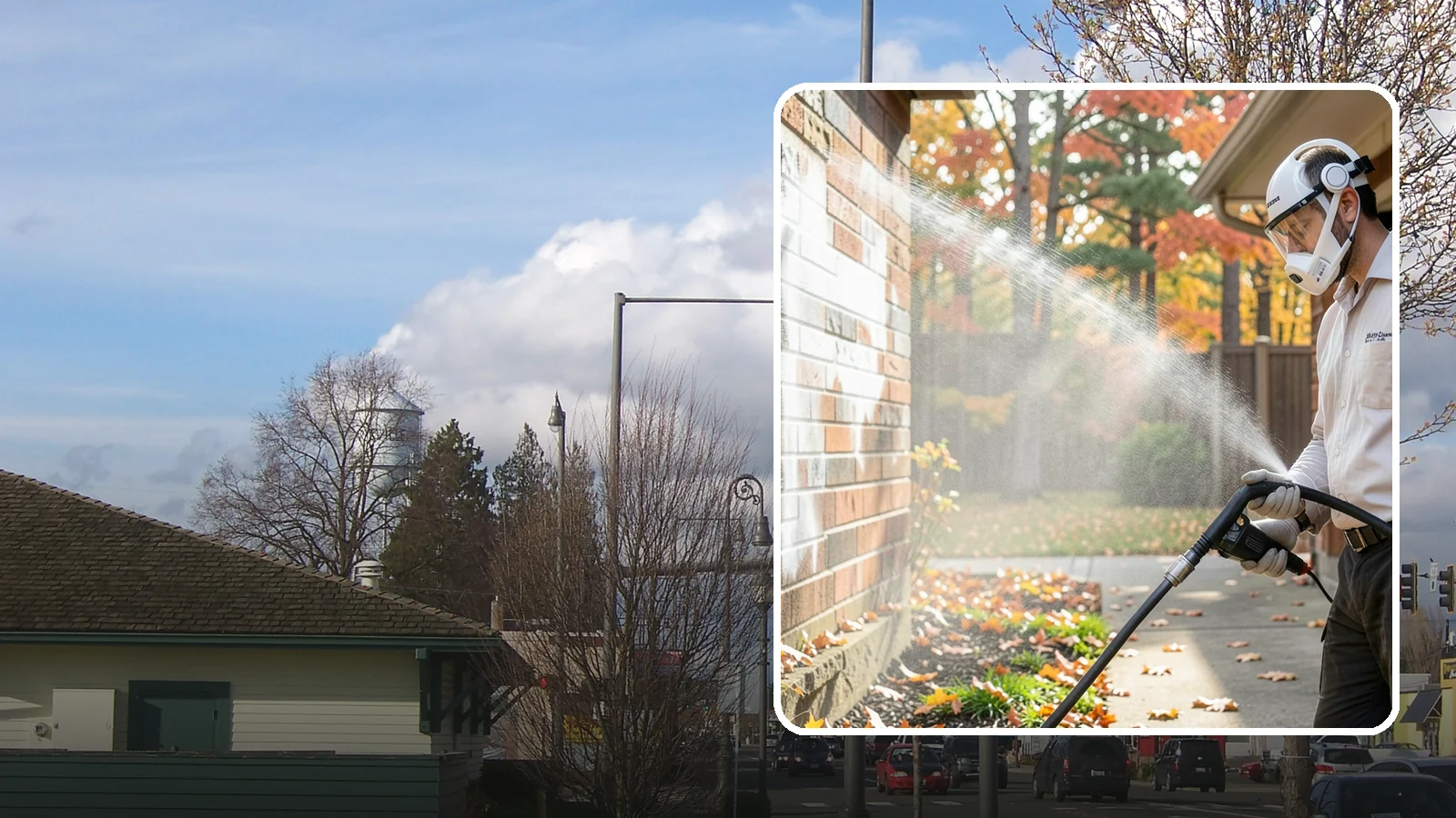 Mortar Haze Removal in Marysville, Snohomish County, WA - Remove the cloudy mortar haze left on brick and stone after masonry work with targeted cleaning chemistry.