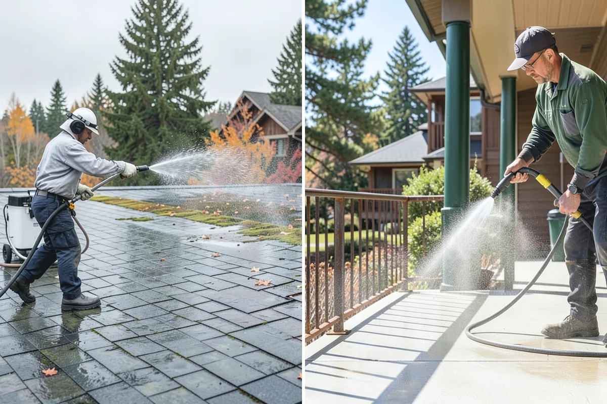 Mortar Haze Removal in Medina, King County, WA - Dampen the masonry to protect the joints