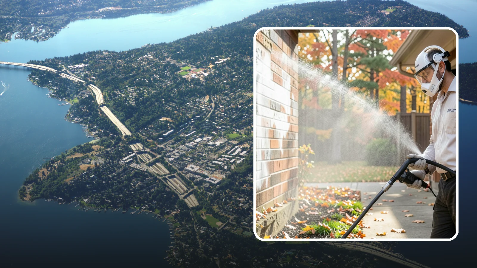 Mortar Haze Removal in Mercer Island, King County, WA - Remove the cloudy mortar haze left on brick and stone after masonry work with targeted cleaning chemistry.