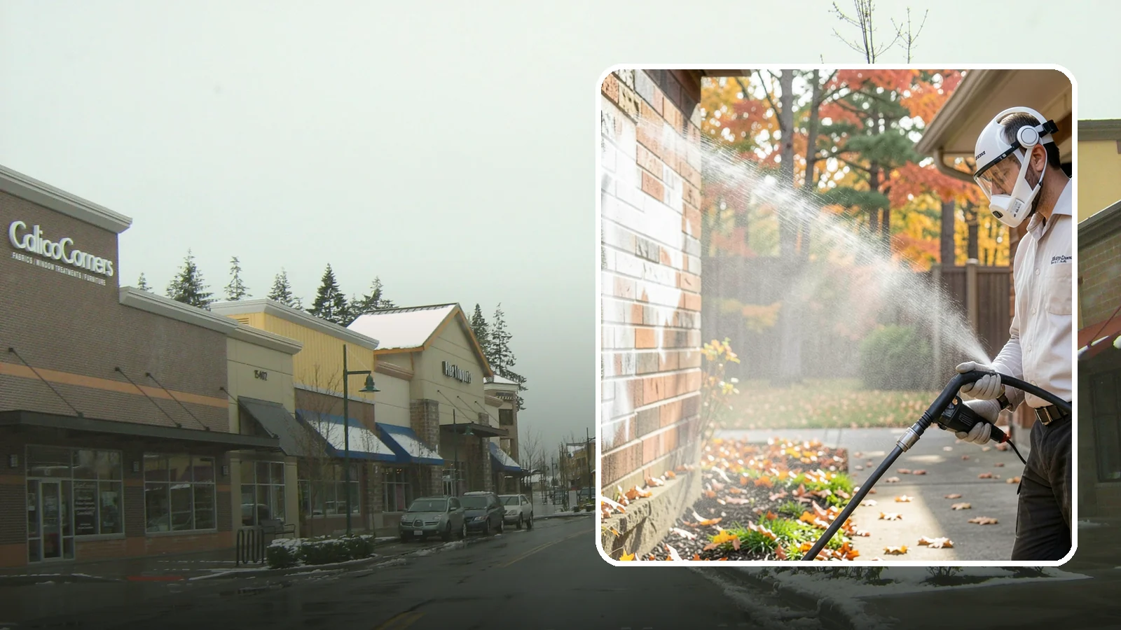 Mortar Haze Removal in Mill Creek, Snohomish County, WA - Remove the cloudy mortar haze left on brick and stone after masonry work with targeted cleaning chemistry.