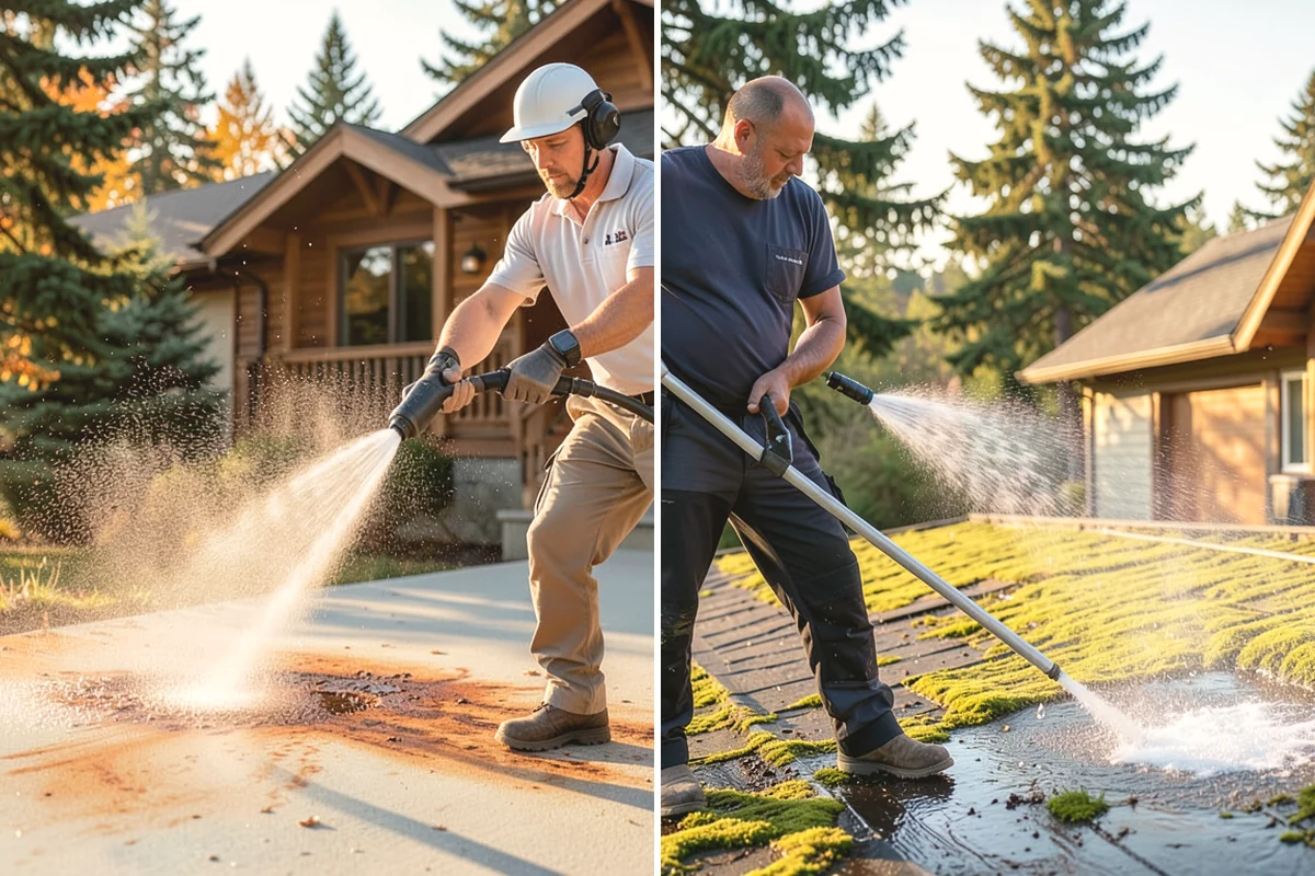 Mortar Haze Removal in Mill Creek, Snohomish County, WA - Dampen the masonry to protect the joints