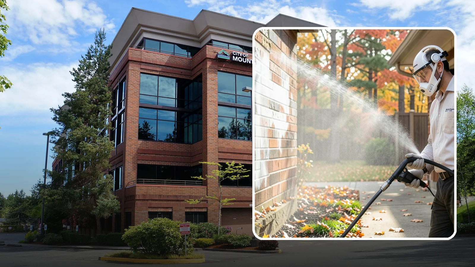 Mortar Haze Removal in Mountlake Terrace, Snohomish County, WA - Remove the cloudy mortar haze left on brick and stone after masonry work with targeted cleaning chemistry.