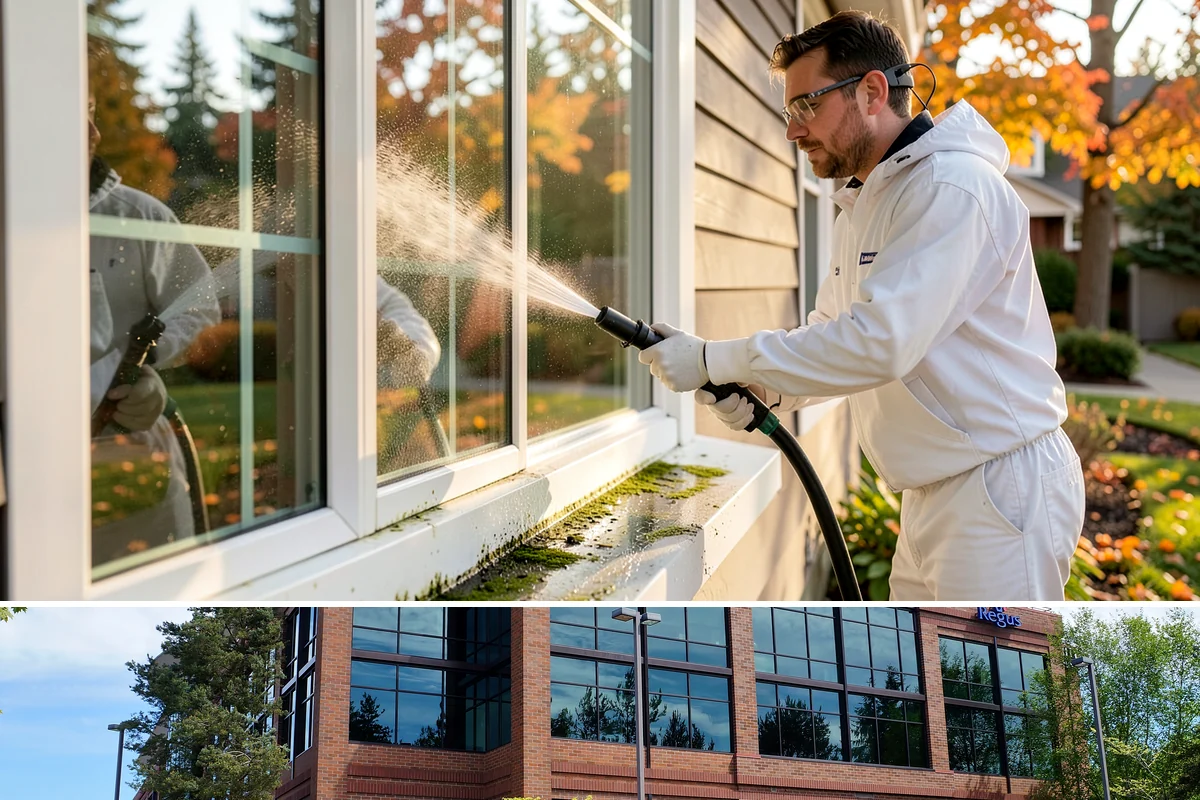 Mortar Haze Removal in Mountlake Terrace, Snohomish County, WA - This service follows masonry work whenever it is completed, though warmer, dry conditions help the cleaner react and rinse most...